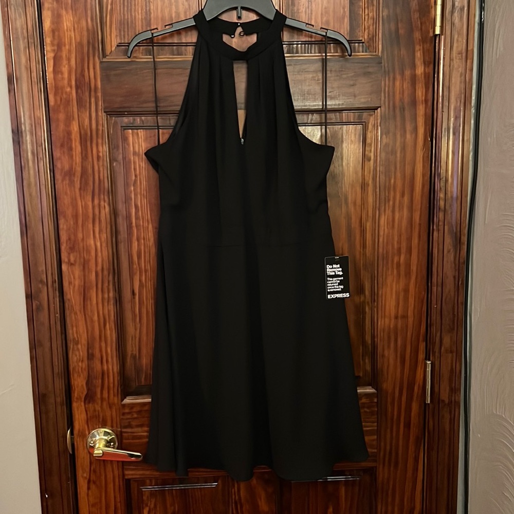 Black Halter Top Dress